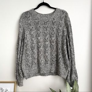 ABERCROMBIE & FITCH Grey Knit Sweater